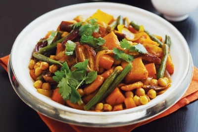 Vegetable tagine with apricots
