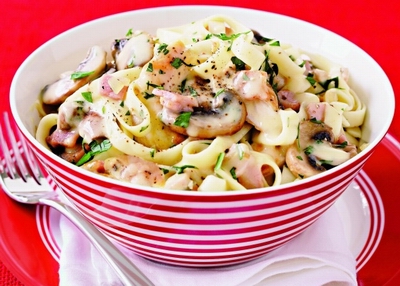 mushroom fettuccine