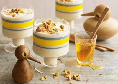 Apple and hazelnut bircher muesli