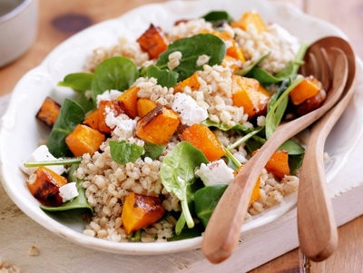 Barley and honey roast pumpkin salad