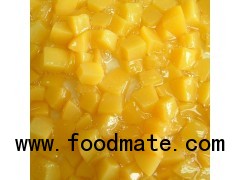 Canned yellow peach
