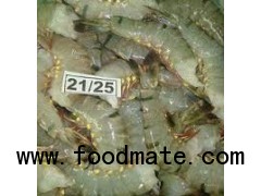 black tiger shrimp head of