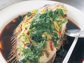 Asian-style steamed snapper