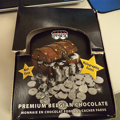 Belgian Chocolate Coins Hologram