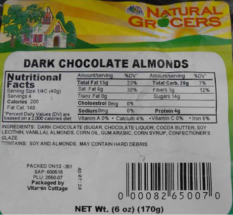 Dark Chocolate Almonds