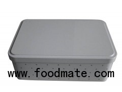 Rectangular Cookie Tin with Hinge