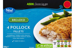 4 Breaded Alaska Pollock Fillets