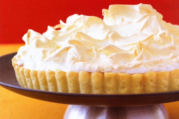 Lemon lime meringue tart