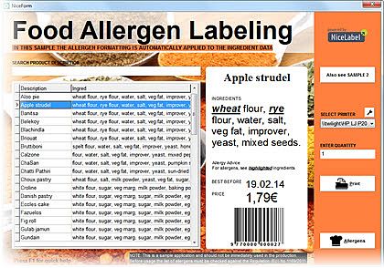 Allergen Labelling