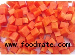 IQF red papaya dice