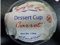 The French Oven brand Dessert Cup Carrot recalled due to undeclared milk