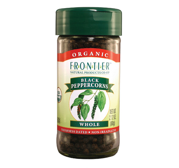 black peppercorns