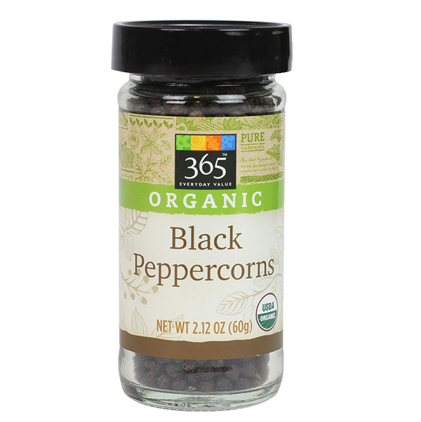 black peppercorns