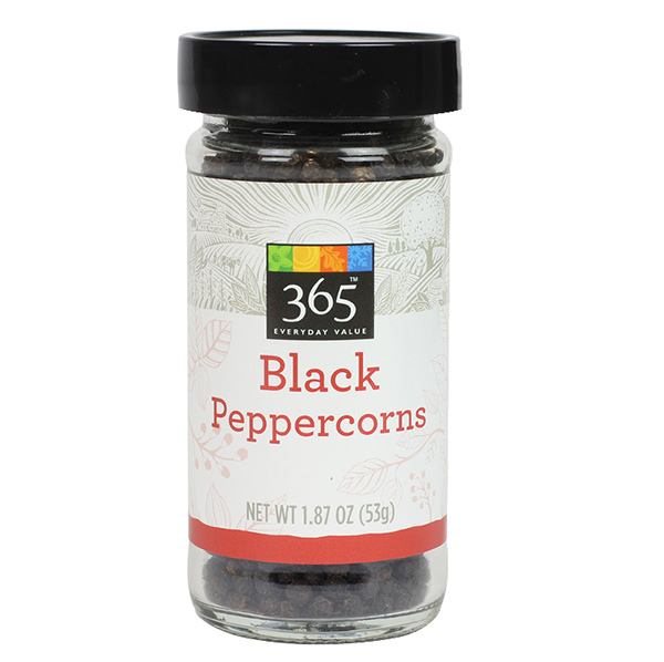 black peppercorns