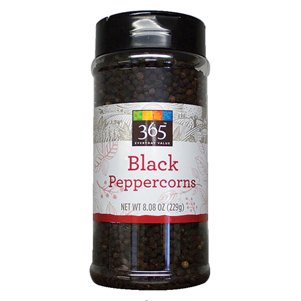 black peppercorns