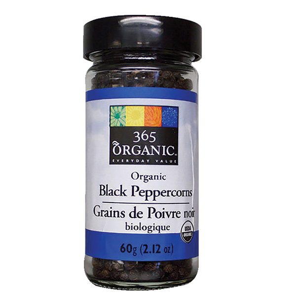 black peppercorns