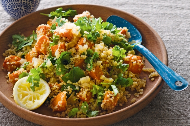 Roasted pumpkin and quinoa salad