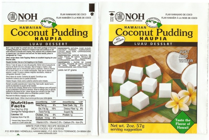 Hawaiian Coconut Pudding