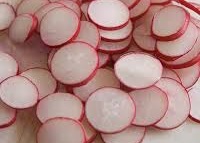 fresh-cut radish