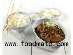 Beef in Black Bean Sauce,mixed with chillies and green peppers