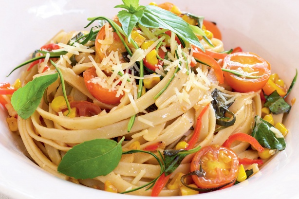 Vegetable fettuccine