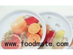 280*25mm small round food serving metal tray