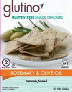 Glutino Rosemary and Olive Oil Snack Crackers