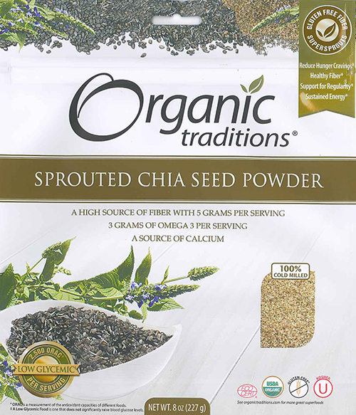 Organic Sprouted Chia Seed Powder 