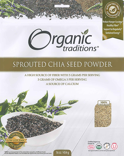 Organic Sprouted Chia Seed Powder 