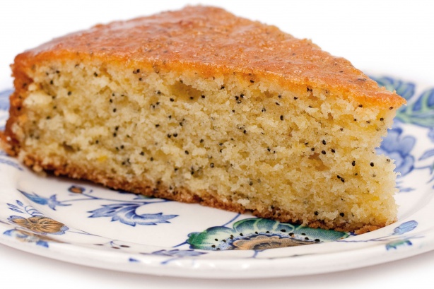 Lemon poppy-seed cake