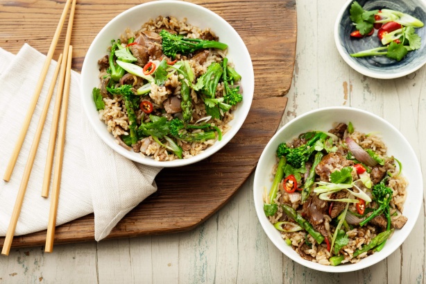 Five-spice beef & broccolini stir-fry