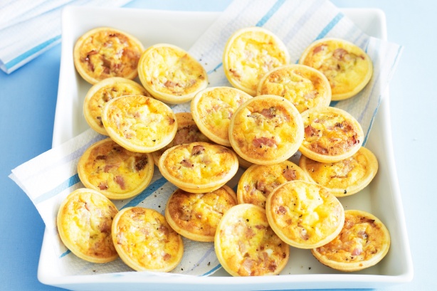 Ham and leek mini quiches