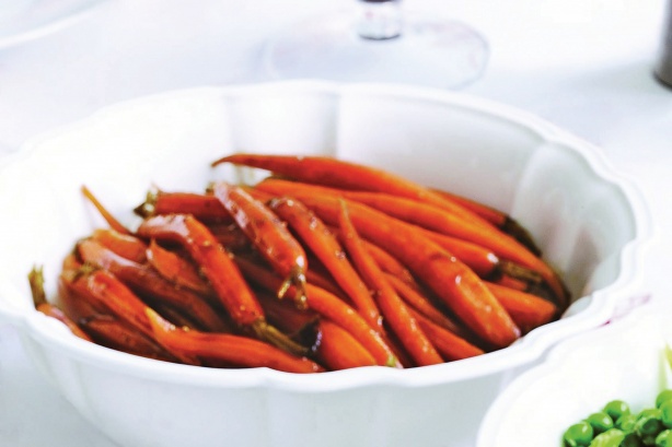 Balsamic-glazed carrots