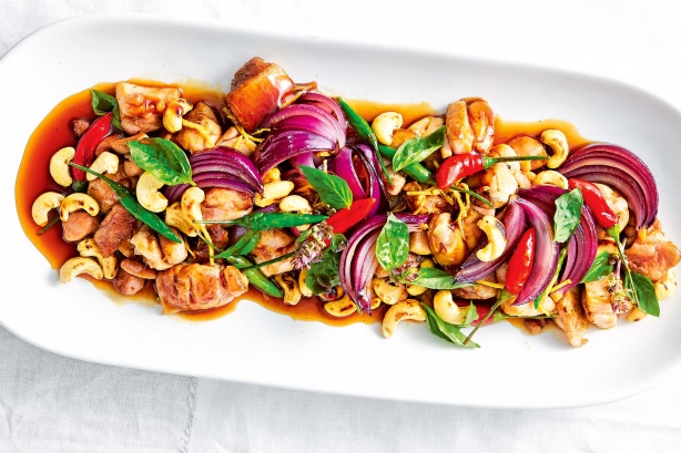 Caramelised chicken and chilli stir-fry