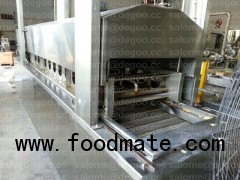 Oil Curtain Oil Spray Snack Pellets Fryer Frying Machine