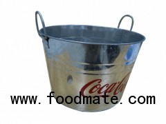 Cocacola ice tin bucket rustless bucket