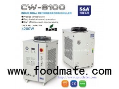 Industrial chiller for water cooled UV system CW-6100