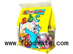 ABC filled candies fruit flavour 400g bag
