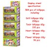 Large display stand with lollipops 60g