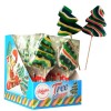 Hard candy lollipop 60g christmas tree fruit flavour