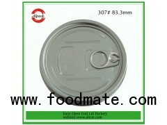 300#73mm aluminum easy open end for milk powder can