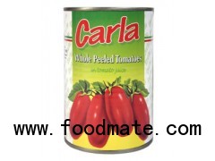 Whole Peeled Tomatoes in Tomato Juice Carla - Made in Italy
