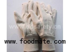 White canvas glove