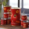 Homemade tomato paste canned