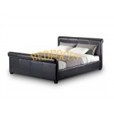 Top Quality Black Platform PU Leather Bed Bed-P-100