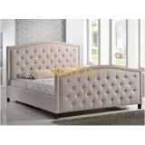 Fabric Upholstered Sleigh Bed BED-F-009