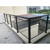 Aluminum Post Glass Railing