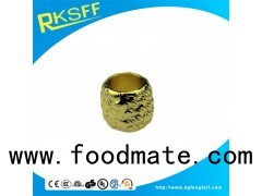 Zinc Alloy Grain Gold Rings