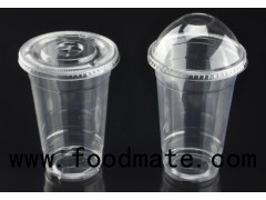 Customize 20oz PET Cold Drink Cups With Flat Lid