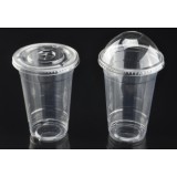 Customize 20oz PET Cold Drink Cups With Flat Lid